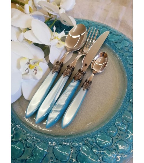Laura 24pz Posate Rivadossi Sandro per Sei Persone - Made in Italy - 