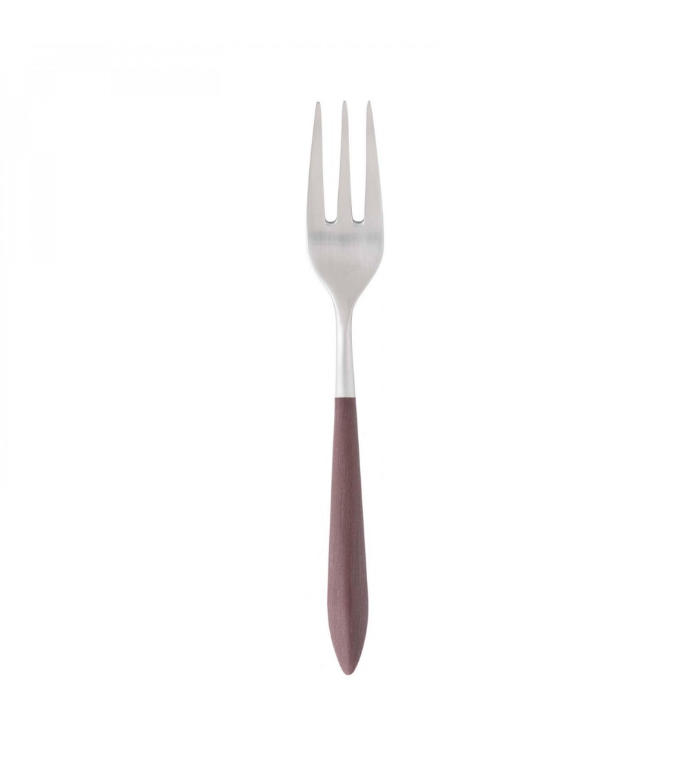 Casa Bugatti Ares : Dessert Fork - Modern Design Cutlery - Brown