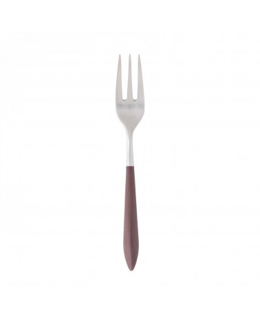 Casa Bugatti Ares : Dessert Fork - Modern Design Cutlery - Brown