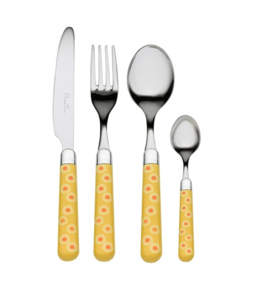 Naif Pop - Posate Rivadossi Sandro - Set 24pz - giallo
