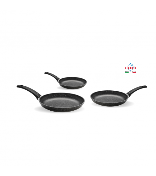 Set 3 Padelle in Alluminio Pressofuso 100% Made in Italy -  - 8032628665929