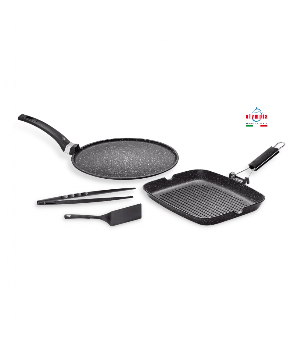 Set 4 pcs Barbeque BBQ - Non-stick Aluminum Cookware -