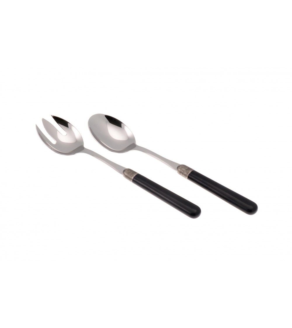 Osteria Modern Colored Cutlery - Set of 2 Salad - Rivadossi Sandro - black