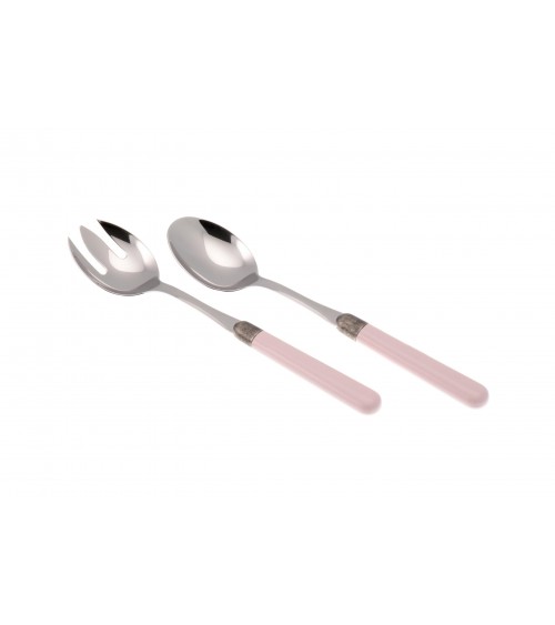 Couverts colorés modernes Osteria - Set de 2 pièces à salade - Rivadossi Sandro - rose