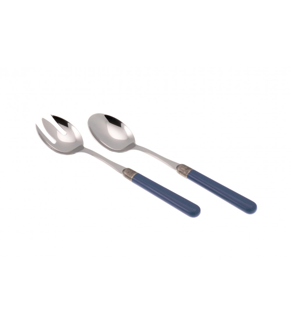 Osteria Modern Colored Cutlery - Set of 2 Salad - Rivadossi Sandro - royal blue peacock