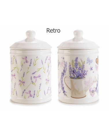 Set 2Pz Barattolo da Cucina - Lavanda - 