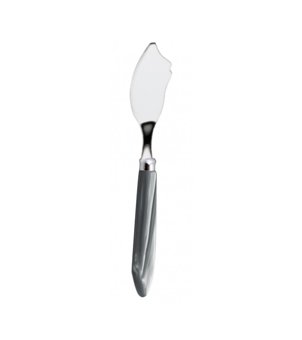 Fischmesser - Agata - Modernes Perlmuttbesteck Rivadossi Sandro - graue Grifffarbe