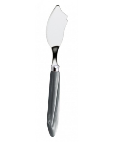Fischmesser - Agata - Modernes Perlmuttbesteck Rivadossi Sandro - graue Grifffarbe