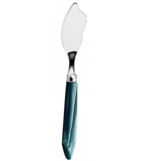 Couteau à poisson - Agata - Couverts modernes en nacre Rivadossi Sandro - couleur manche vert