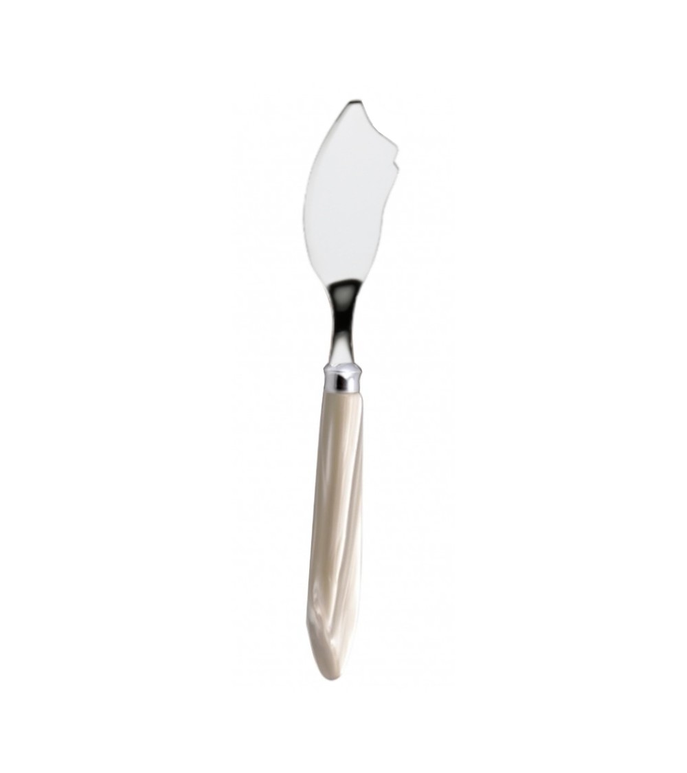 Fischmesser - Agata - Modernes Perlmuttbesteck Rivadossi Sandro - Grifffarbe Elfenbein
