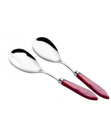 Set 2pz Posate Insalata - Agata - Posate Moderne Madreperlate Rivadossi Sandro - 