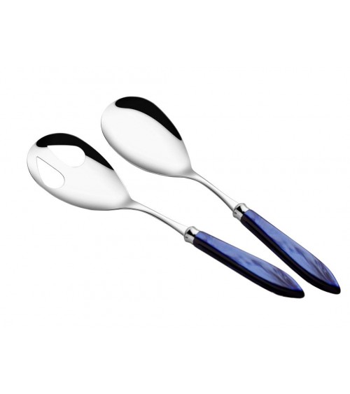 Salad Cutlery Set 2pcs - Agata - Modern Mother of Pearl Cutlery Rivadossi Sandro -