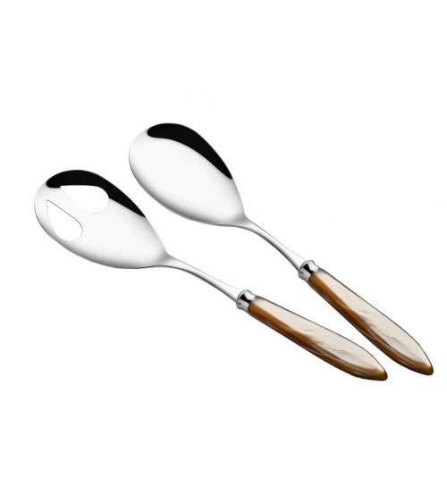 Salatbesteck-Set 2-teilig - Agata - Modernes Perlmuttbesteck Rivadossi Sandro -