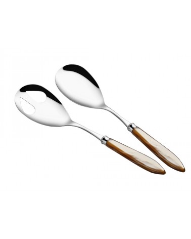 Salatbesteck-Set 2-teilig - Agata - Modernes Perlmuttbesteck Rivadossi Sandro -