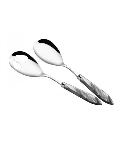 Salatbesteck-Set 2-teilig - Agata - Modernes Perlmuttbesteck Rivadossi Sandro -
