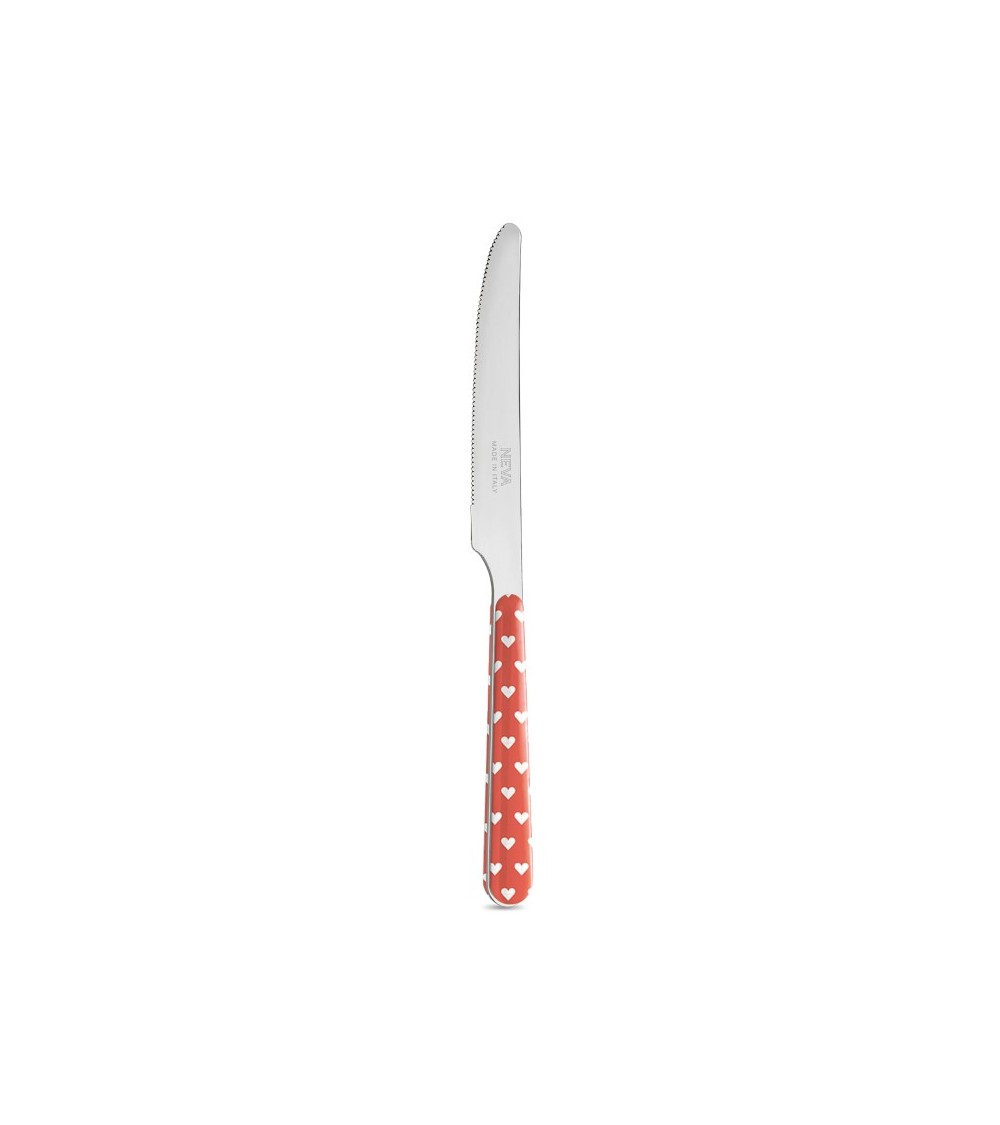 Fruit Knife Hearts Decoration - Neva Posateria Creativa - coral