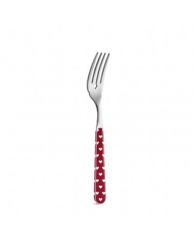 Fish Fork Heart Decor - Neva Posateria Creativa - red