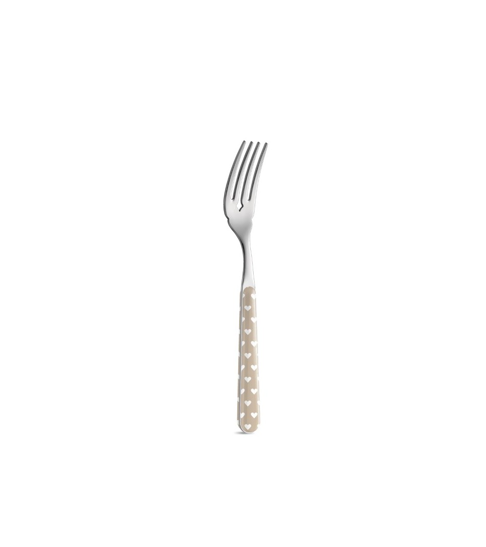 Fish Fork Heart Decor - Neva Posateria Creativa - dove grey
