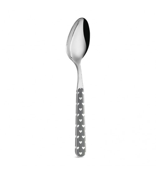 Neva Creative Cutlery - Petits Coeurs - Cuillère de Table - GRIS