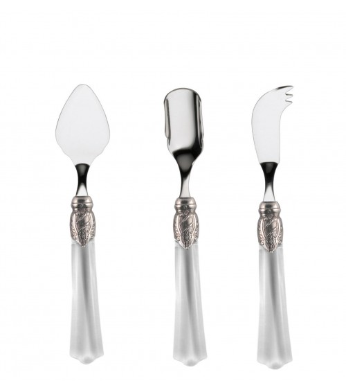 Vittoria Set 3 pcs Cheese Cutlery - Rivadossi Sandro - transparent