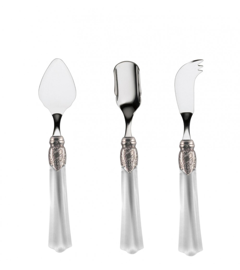 Vittoria Set 3 pcs Cheese Cutlery - Rivadossi Sandro - transparent