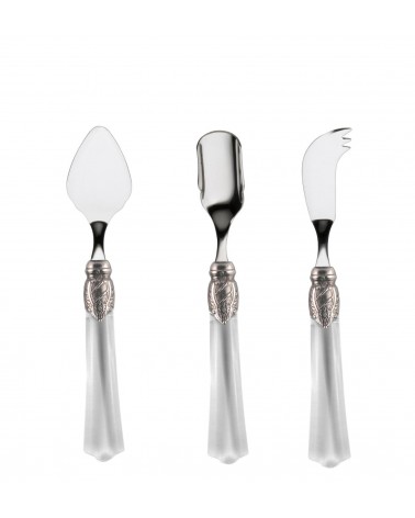 Vittoria Set 3 pcs Cheese Cutlery - Rivadossi Sandro - transparent