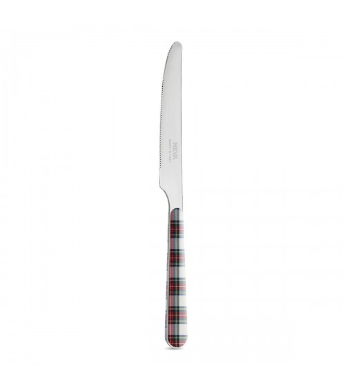 Coltello frutta - Posate Christmas Tartan - Neva Posateria Creativa - rosso/ bianco