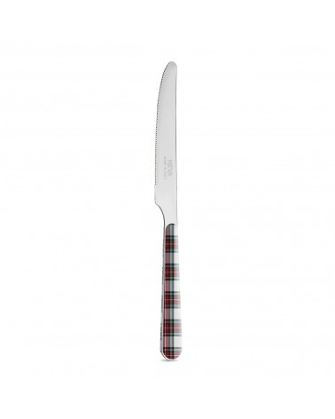Obstmesser - Weihnachts-Tartan-Besteck - Neva Posateria Creativa - rot/weiß
