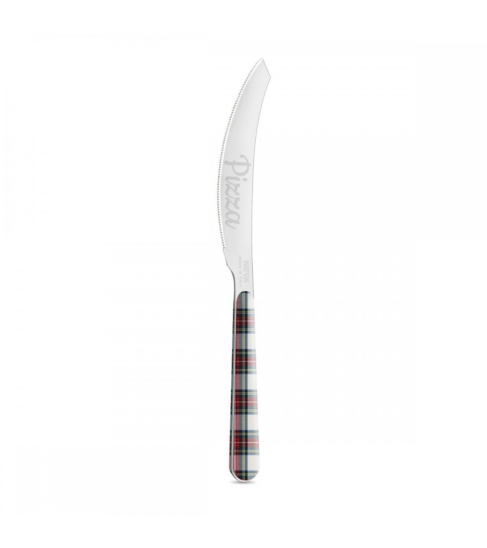 Pizzamesser - Weihnachts-Tartan-Besteck - Neva Posateria Creativa -