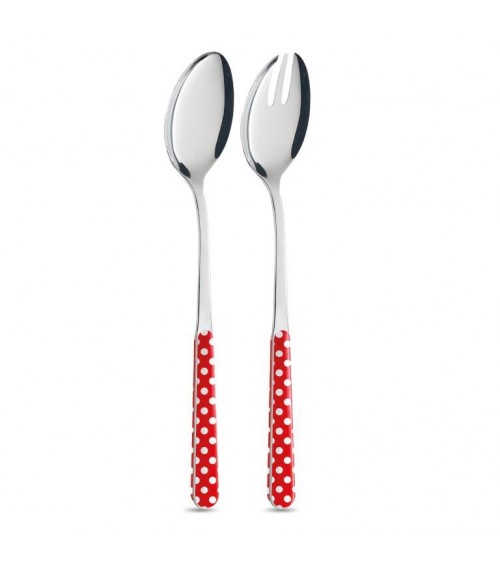 Set mit 2 Salatstücken - Pois-Besteck - Neva Posateria Creativa -