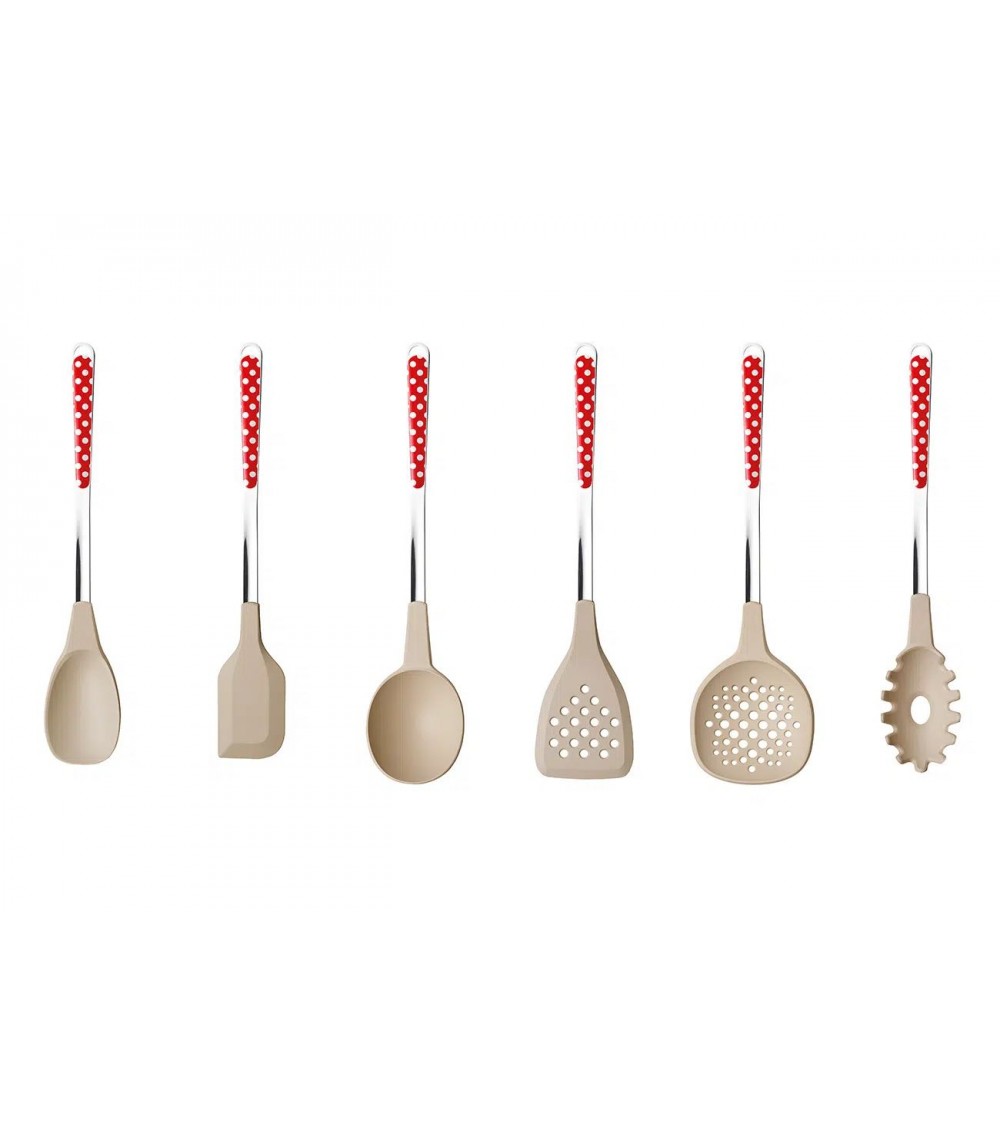 Set 6 Pezzi Mestoli da Cucina - Posate Pois - Neva Posateria Creativa - 