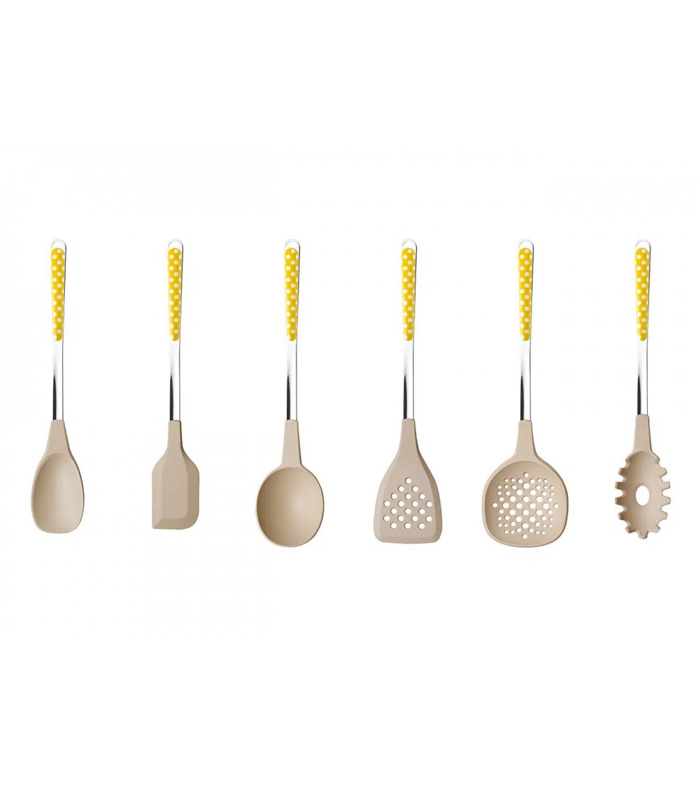 Set mit 6 Küchenkellen - Pois-Besteck - Neva Posateria Creativa -