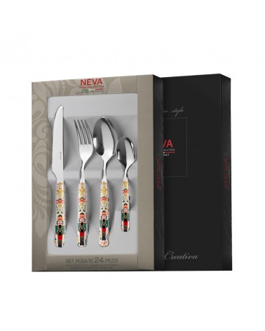 Couverts de Noël : Casse-Noisette - Neva Posateria Creativa - coffret cadeau