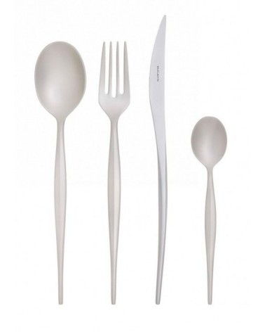 Modern Stainless Steel Cutlery - Sandblasted Nature - Casa Bugatti -  -