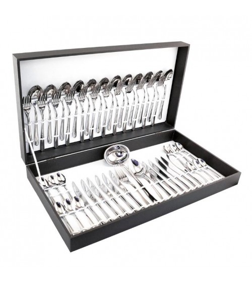 Posate Acciaio Inox Lucido - Kyoto - Eme Posaterie - set 51 pezzi in astuccio regalo