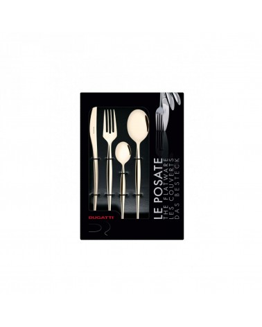 Natura Oro Champagne Lucido - Posate Acciaio Inox Bugatti - 
