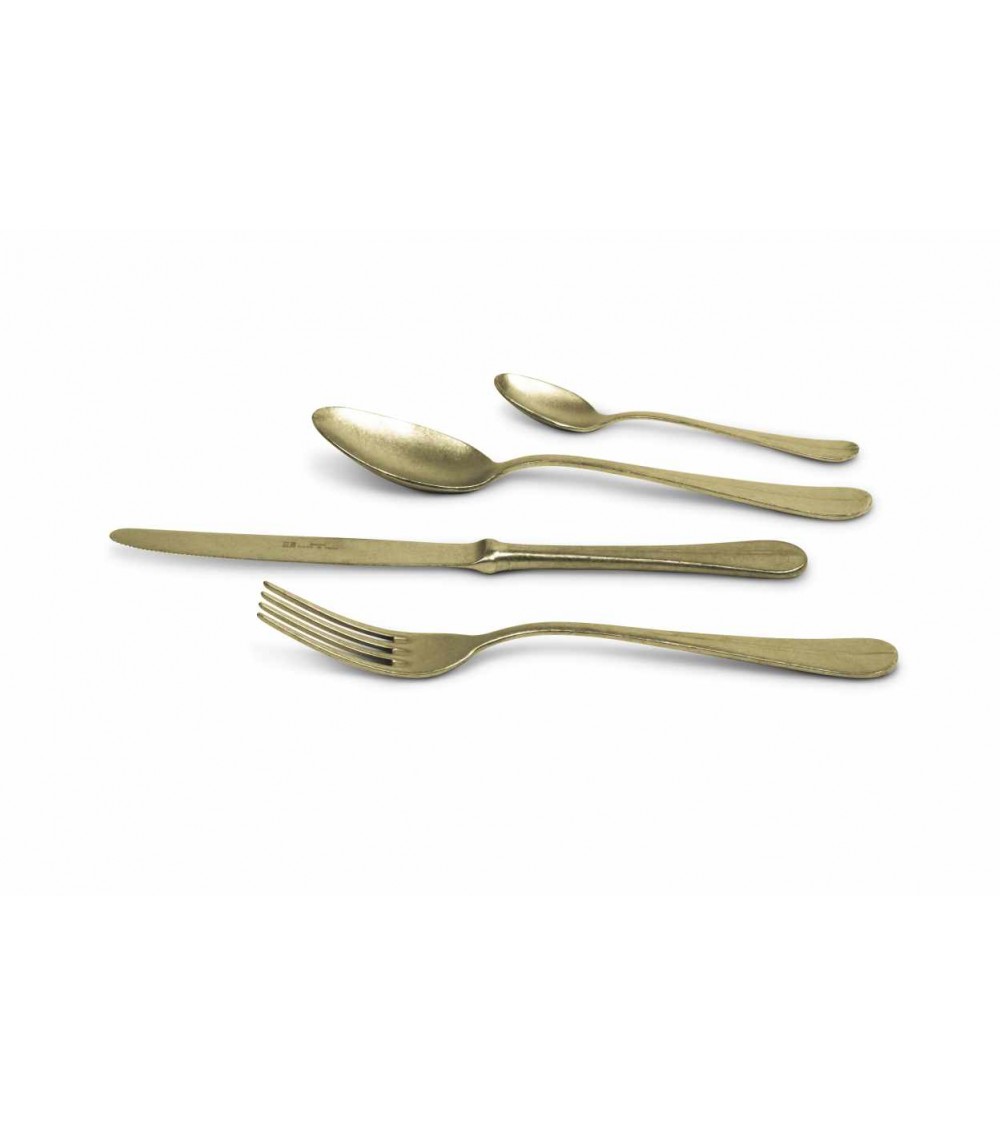 Norma Antico - Couverts en Inox 18/10 PVD Or Mat -