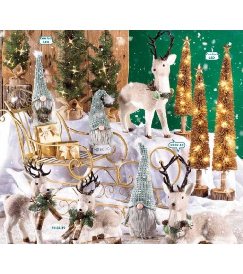Decorative Santa's Sleigh in Gold Color Metal -  - 