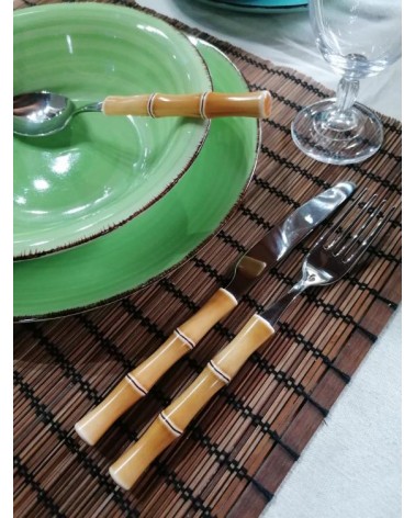 Bamboo Neva Natural color - 24-piece Cutlery Set