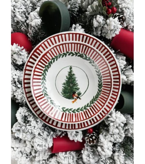 Christmas Plate Service - Arcucci Trade - Made in Italy -