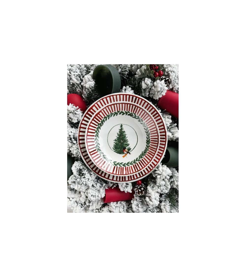 Christmas Plate Service - Arcucci Trade - Made in Italy -