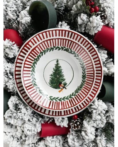 Christmas Plate Service - Arcucci Trade - Made in Italy -