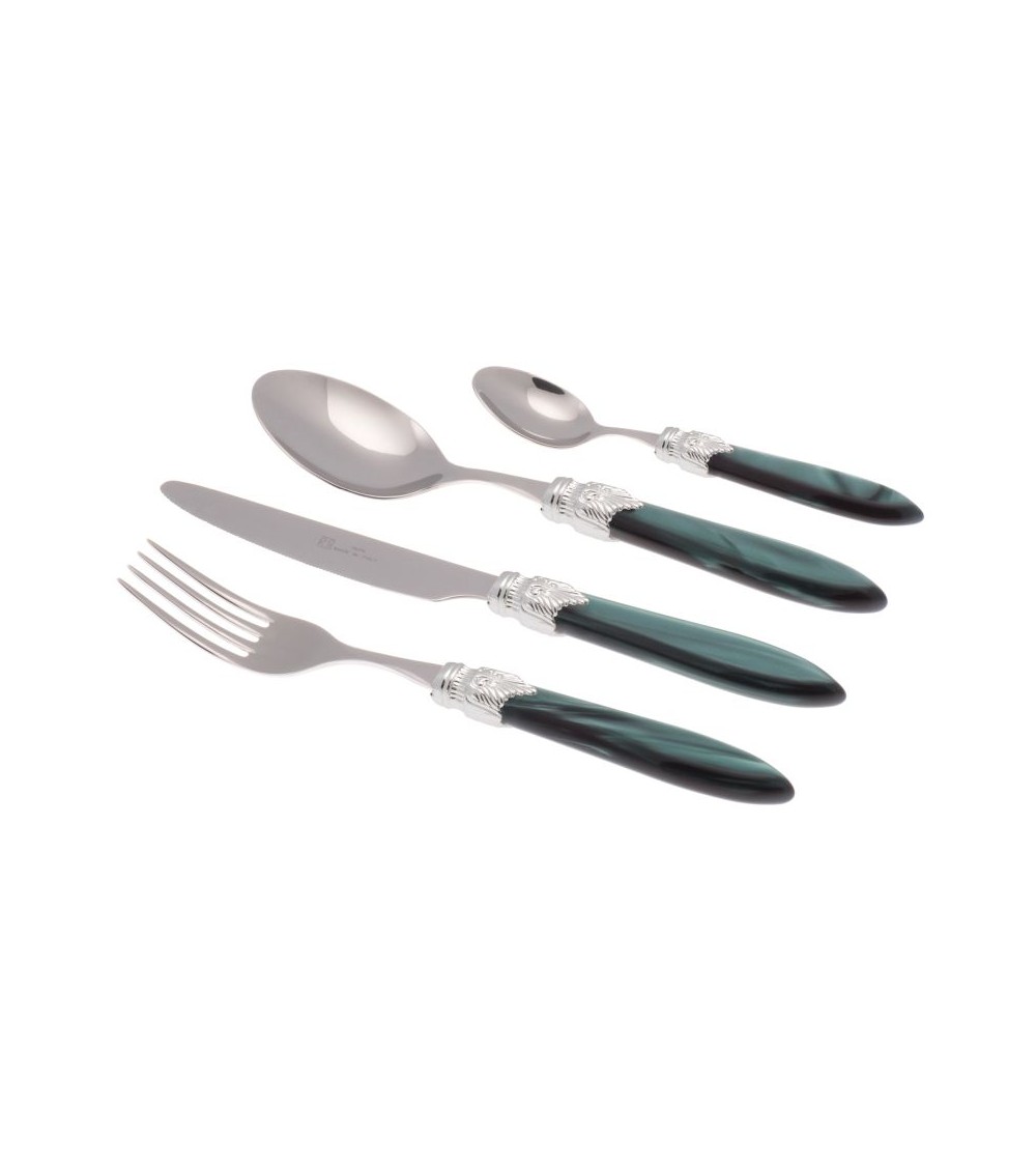 Laura Argento 4er-Set farbiges Besteck – Rivadossi Sandro – Perlmuttgrün