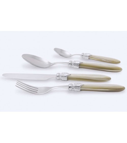 Laura Argento 4er-Set farbiges Besteck – Rivadossi Sandro – Perlmutt-Champagner
