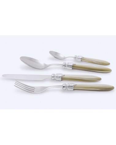 Laura Argento 4er-Set farbiges Besteck – Rivadossi Sandro – Perlmutt-Champagner