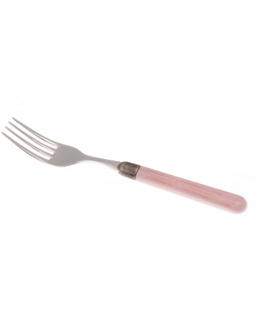 Fourchette de table Ginger - Couverts colorés Rivadossi Sandro - rose poudré