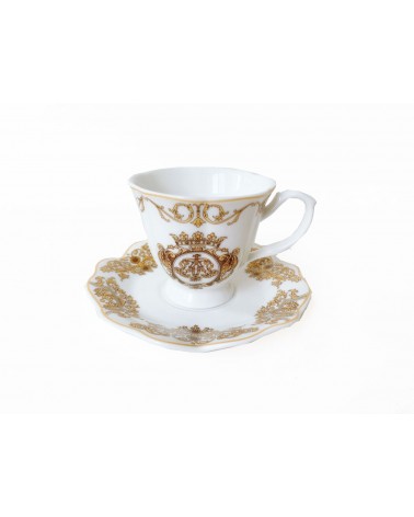 Service 6 PCs High Porzellan Kaffeetassen - Blanche Royal -
