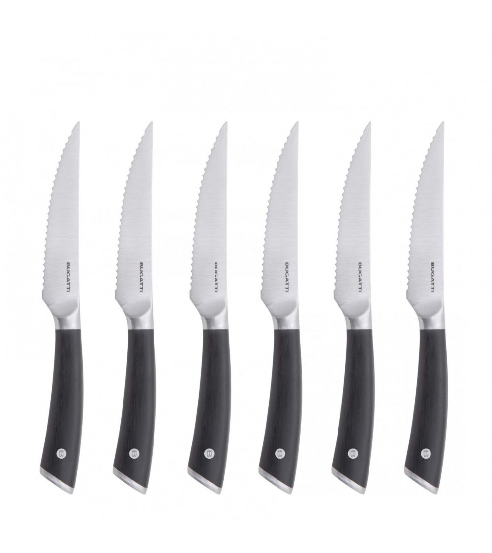 6er-Set Steakmesser mit Wellenschliff - Auberge - Casa Bugatti -