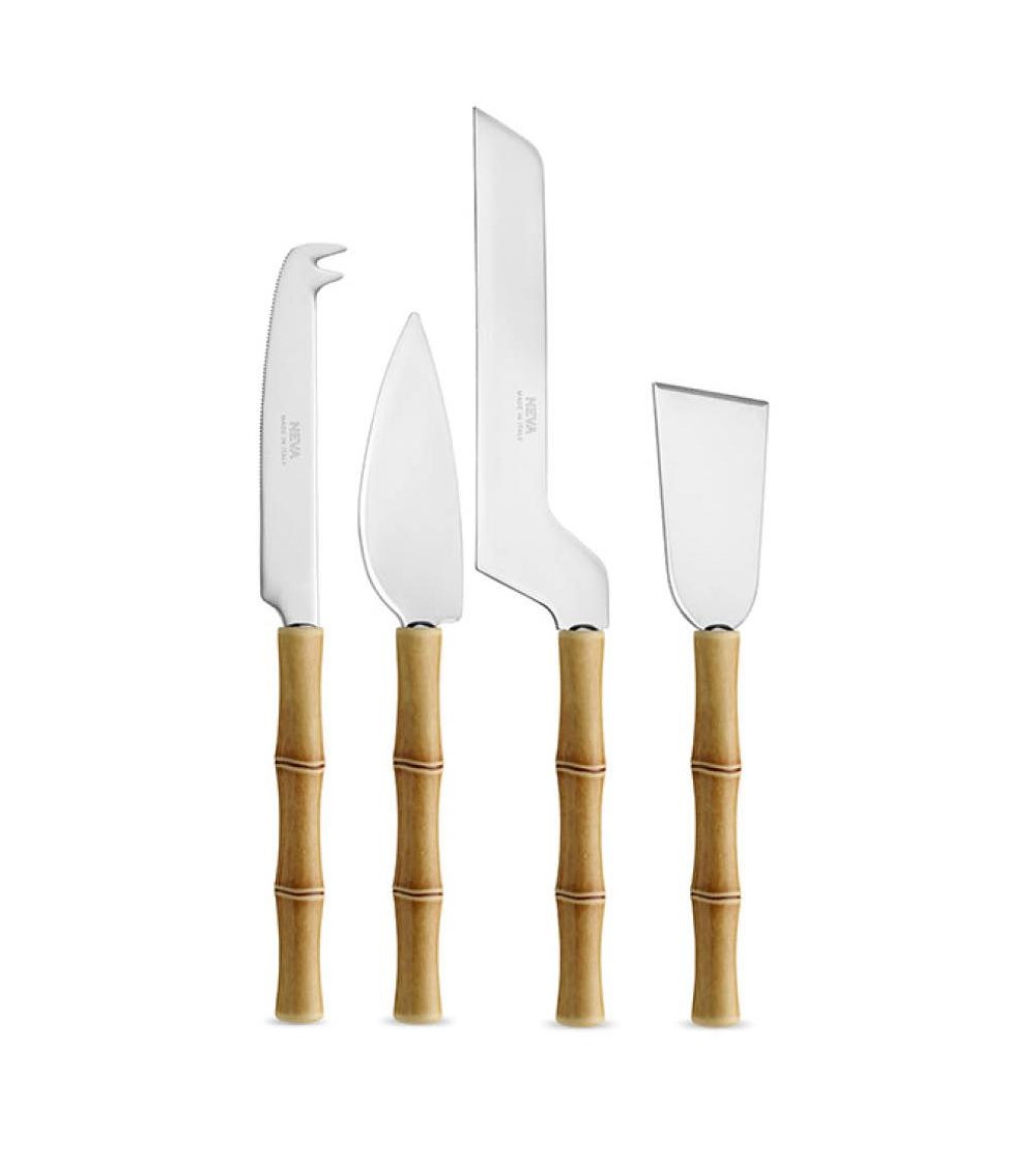 Set of 4 pcs cheese knives - Neva creative cutlery - natural