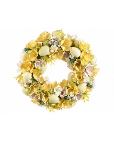 Ghirlanda Fiori in Legno e Uova Pasquali – Primavera a Casa Tua - 